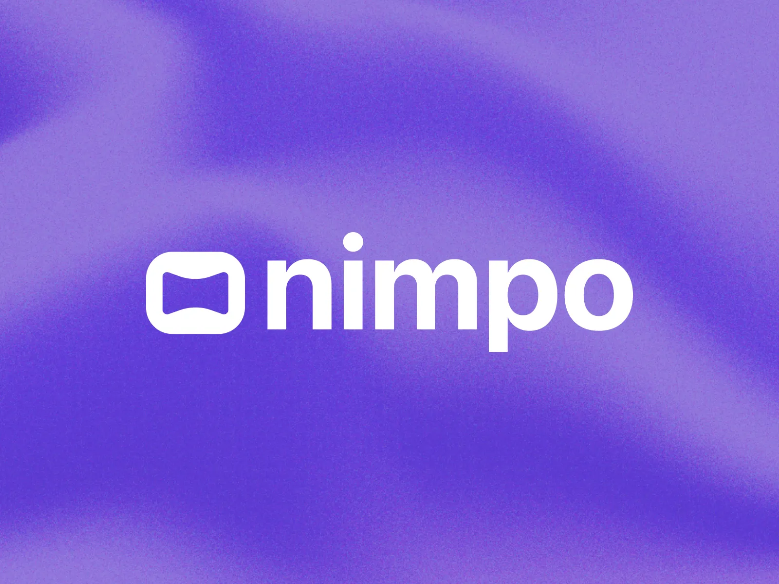 Nimpo logo on a purple background